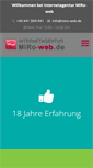 Mobile Screenshot of miro-web.de